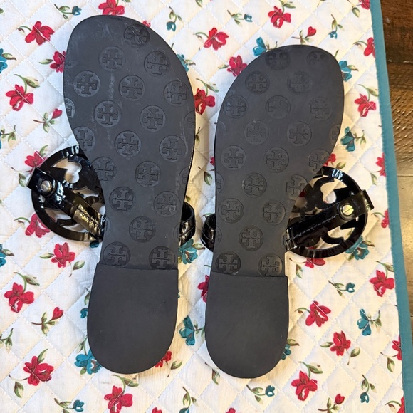 ✨ Tory Burch Miller Sandals – Size 11 – Black Patent – Like New ✨ - Picture 10 of 12